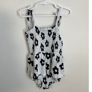 Blush Lotus Bamboo Tie shoulder Skirted bubble size 2/3T